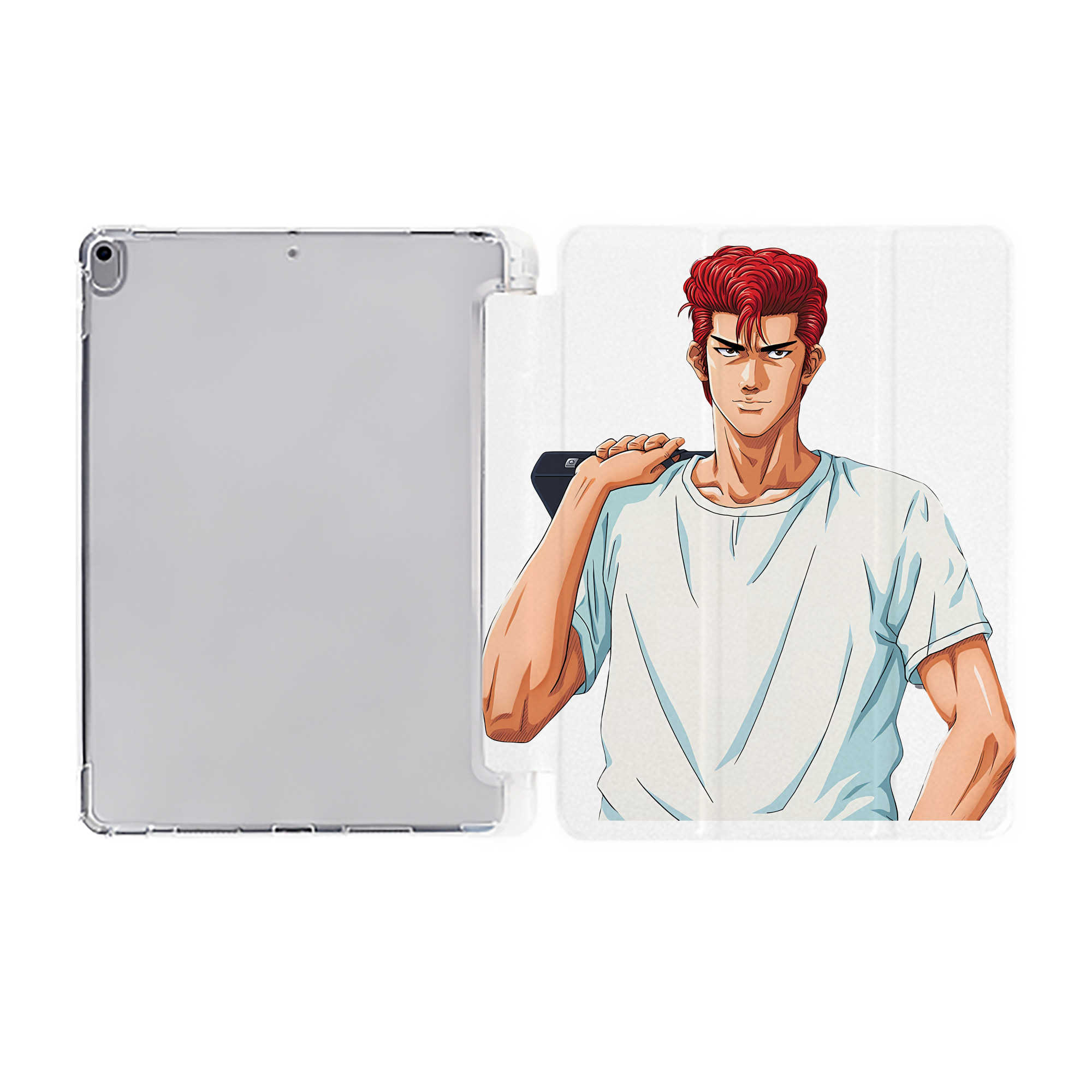 （画像用） SLAM DUNK／スラムダンク IPad ケース ペン収納付き 三つ折りスタンド PUレザー×シリコン 対応機種9.5/10.5/10.9インチ
